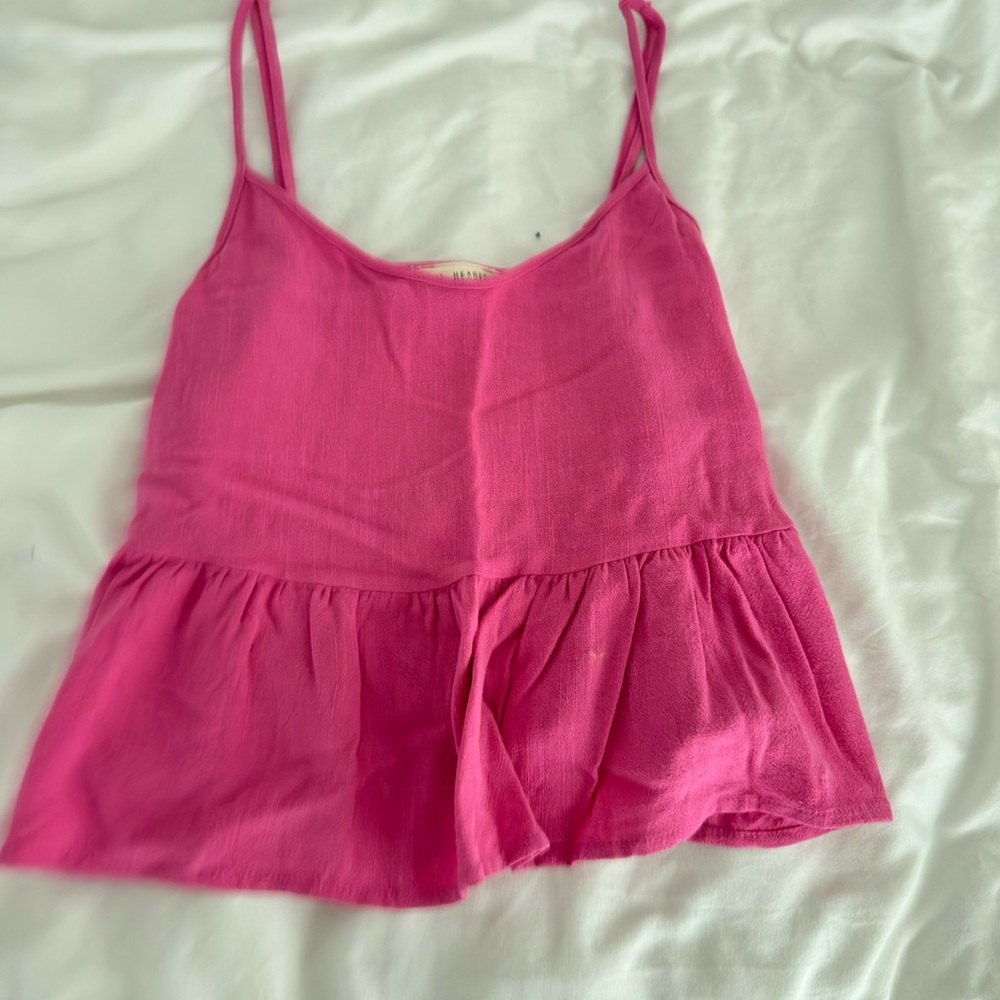 La Hearts Fuchsia Camisole Top